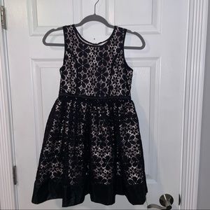 Size 12 girls dress, black and pink